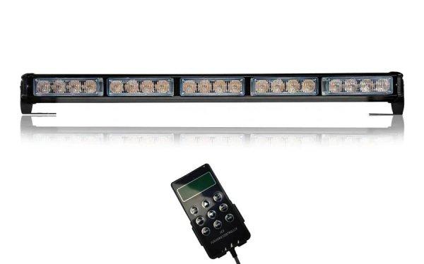 Beépíthető LED Sárga villogó FÉNYHÍD 580mm 12/24V TÁVVEZÉRLŐVEL!