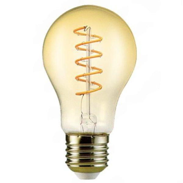 Led Filament körte égő 6W, borostyán burás dekor Led, 500 Lumen, 50W izzó
helyett. E27, 2100K, extra meleg fehér, nem vibrál! Life Light Led.