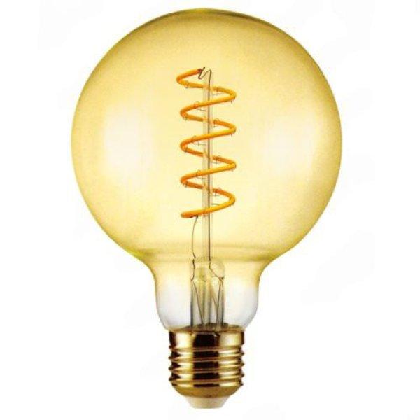 Led Filament körte égő 6W, borostyán burás dekor Led. 95mm, 500 Lumen, 50W
izzó helyett. E27, 2100K, extra meleg fehér, nem vibrál! Life Light Led.