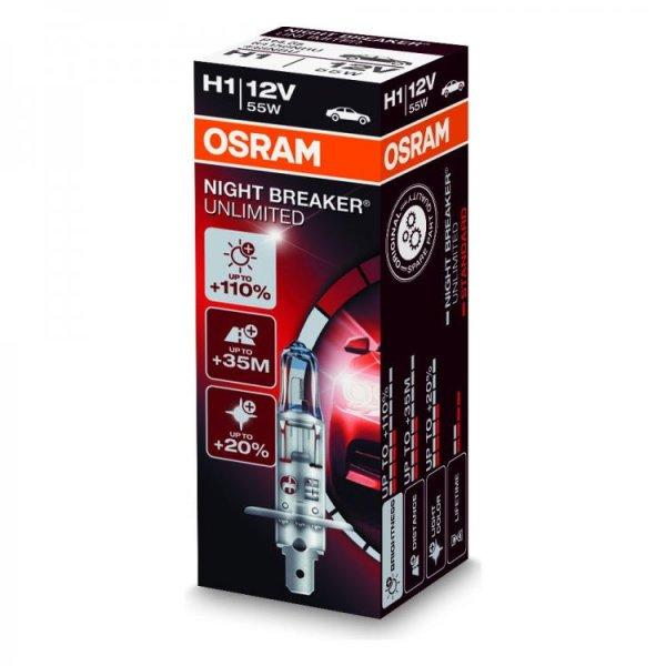 Night Breaker Unlimited H1 12V 55W P14,5s|Osram