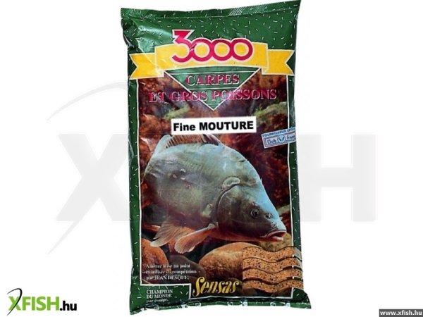 Sensas 3000 Carpe Fine Mouture Pontyozó Etetőanyag - 1 Kg