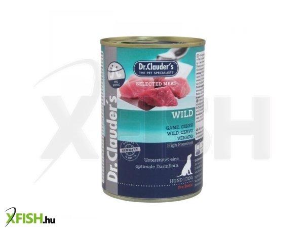 Dr.clauders dog selected meat vadas konzerv 400g, 6 db/csomag