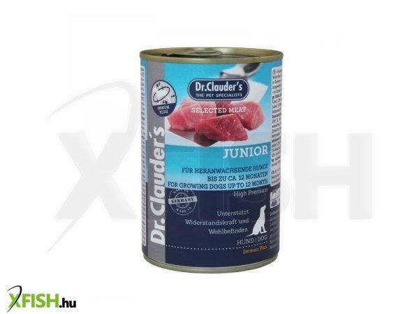 Dr.clauders dog selected meat junior konzerv 400g, 6 db/csomag