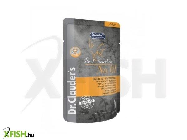 Dr.clauders best selection cat no1 alutasak csirke tőzegáfonyával - mono
protein 85g, 16 db/csomag