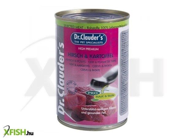 Dr.clauders dog konzerv selected meat szarvasos és burgonyás konzerv 400g, 6
db/csomag
