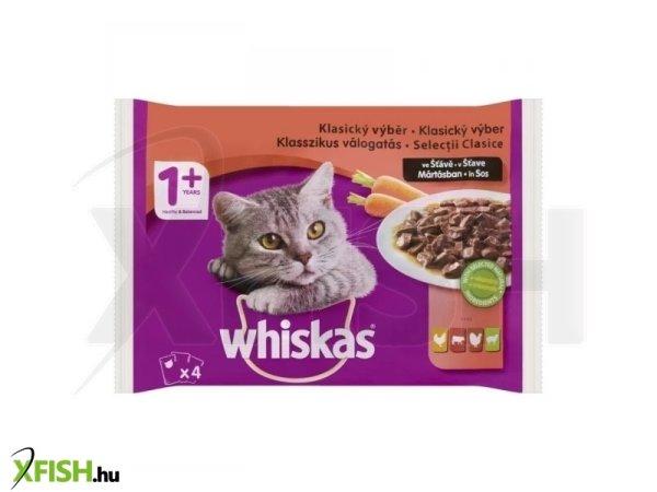 Whiskas alutasak 4-pack Marha-Csirke  mártásban  4x85g Multipack