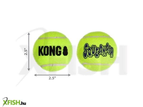 KONG SqueakAir Balls Teniszladba Kutyajáték 3 db M