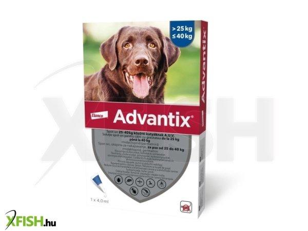 Advantix spot on 25-40 kg közötti kutyáknak A.U.V. 24 x 4 ml