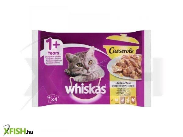 Whiskas alutasak 4-pack pure delight baromfi aszpikban  4x85g multipack, 13
db/csomag