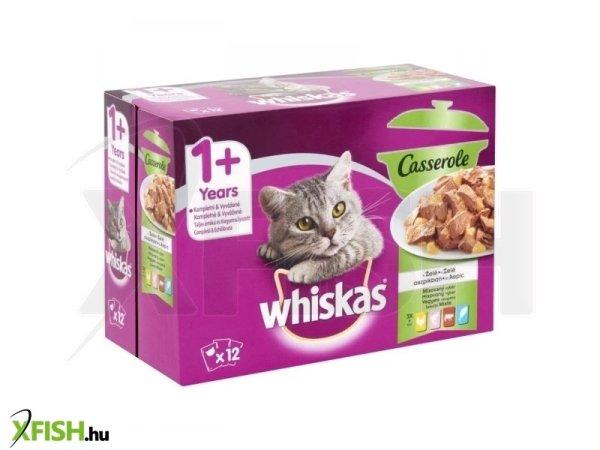 Whiskas alutasak 12-pack pure deligt húsos halas aszpikban 12x85g multipack, 4
db/csomag