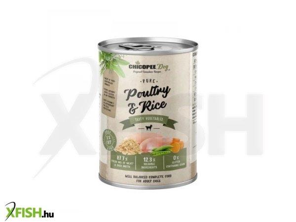Chicopee konzerv dog adult pure szárnyas és rizs 400g, 6 db/csomag