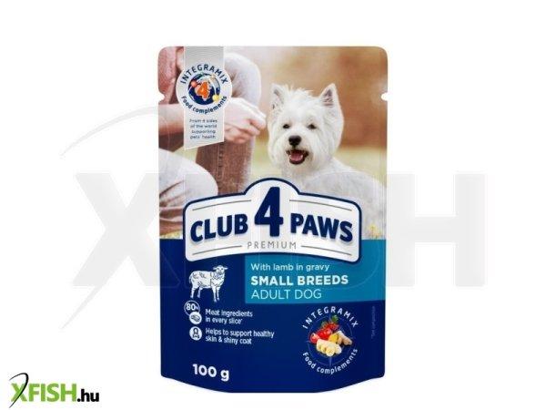 Club 4 paws alutasakos kutyaeledel bárány szószban 100g, 24 db/csomag