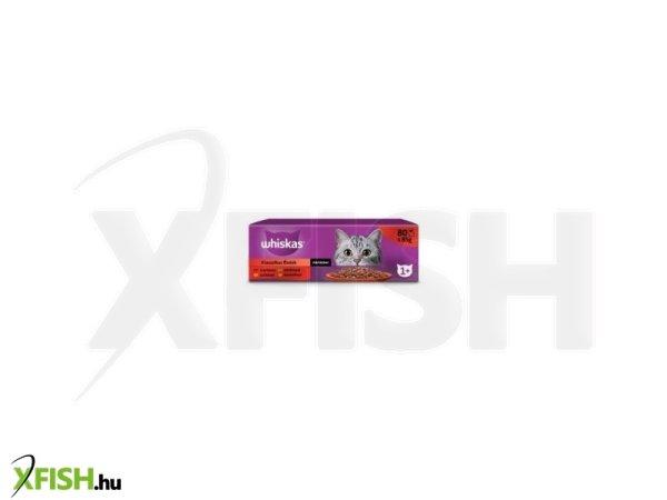 Whiskas alutasak 80-pack klasszikus válogatás mártásban 80*85g, 1 db/csomag