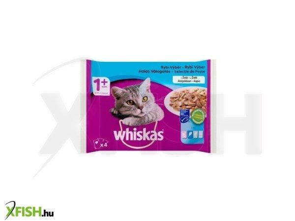 Whiskas alutasak 4-pack halas aszpikban  4x85g multipack, 13 db/csomag