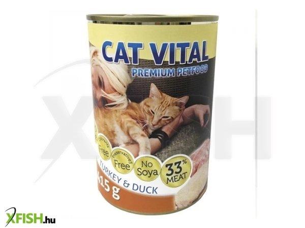 Cat vital konzerv kacsa+pulyka 415gr, 24 db/csomag