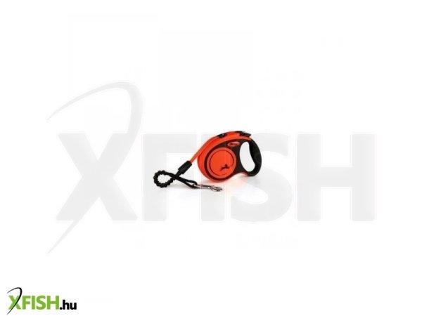 Flexi Xtreme szalagos automata póráz XS 3m, narancs 15kg-ig