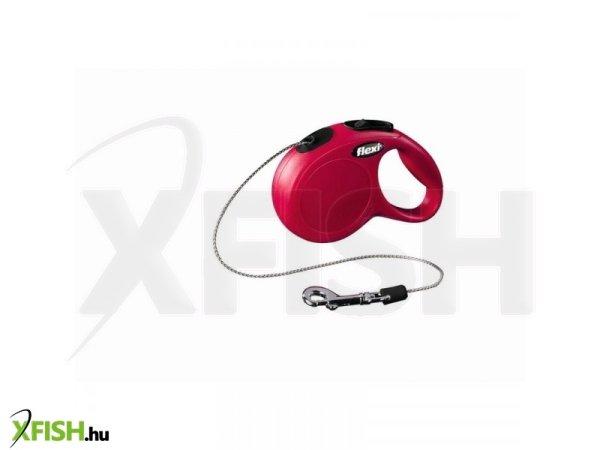 Flexi New Classic zsinóros automata póráz XS 3m 8kg-ig piros