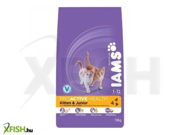Iams Cat Kitten & Junior Chicken macskatáp 10kg