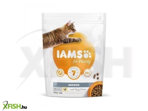 Iams Cat Adult Indoor csirke macskatáp 800g