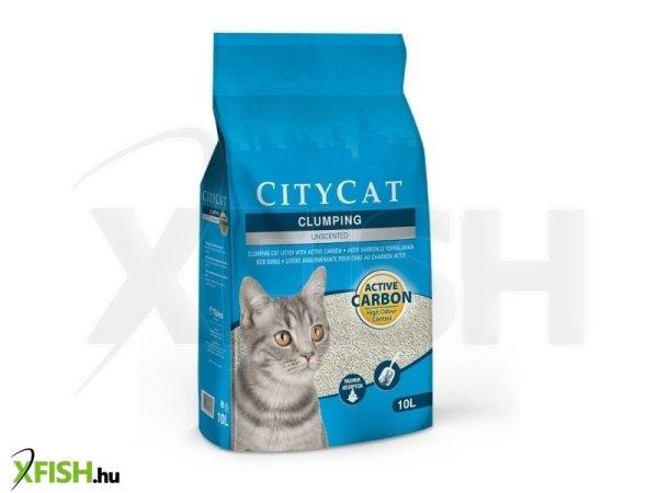 Citycat csomósodó fehér macskaalom Active Carbon (bentonit aktív szénnel)
10l