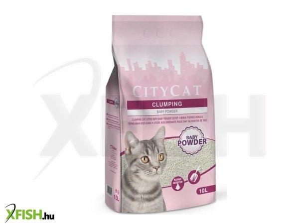 Citycat csomósodó macskaalom fehér Baby Powder (bentonit) 10l