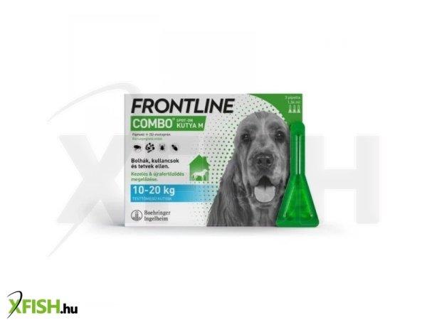 Frontline combo kutya M 10-20 kg 1,34 ml 3x