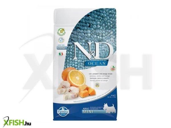 N&d dog ocean tőkehal, sütőtök & narancs adult mini 800g