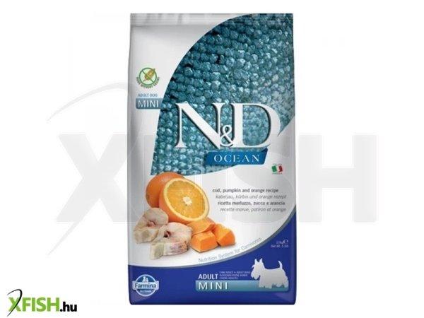 N&d dog ocean tőkehal, sütőtök & narancs adult mini 2,5kg