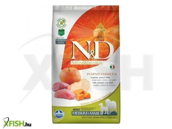 N&d dog grain free vaddisznó & alma sütőtökkel adult medium/maxi 2,5kg