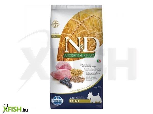 N&d dog ancestral grain bárány,tönköly,zab & áfonya adult mini 7kg