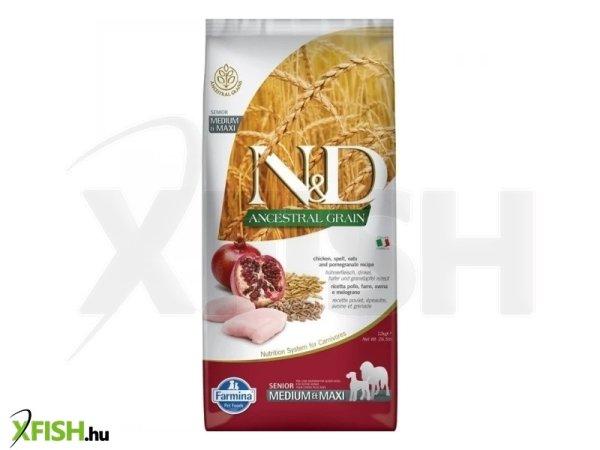 N&d dog ancestral grain csirke, tönköly, zab & gránátalma senior medium &
maxi 12kg