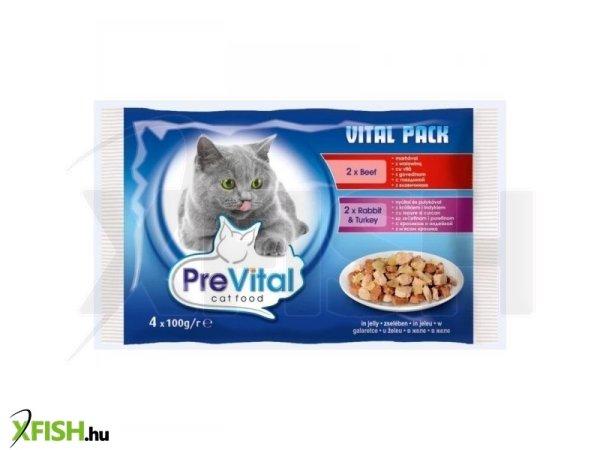 Prevital alutasak macska zselés 4x100gr vegyes íz multipack