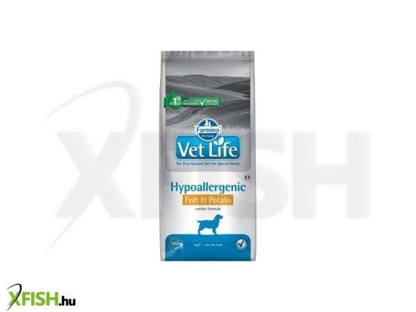 Vet life dog hipo fish & potato 2 kg