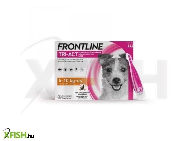 Frontline tri-act kutya S 5-10 kg 3x