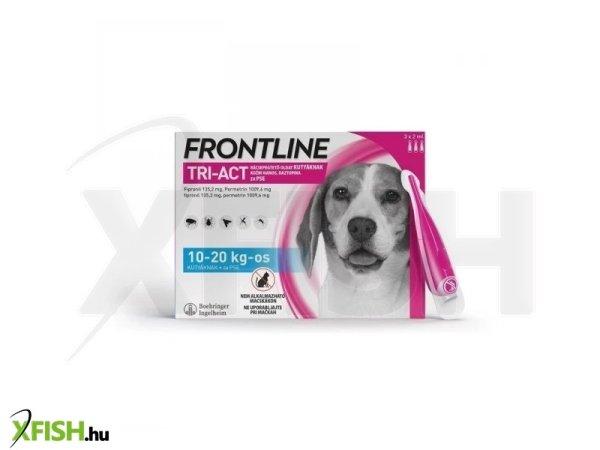 Frontline tri-act kutya M 10-20 kg 3x