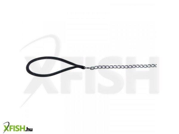 Trixie láncos póráz nylon fogóval 1m/4mm fekete