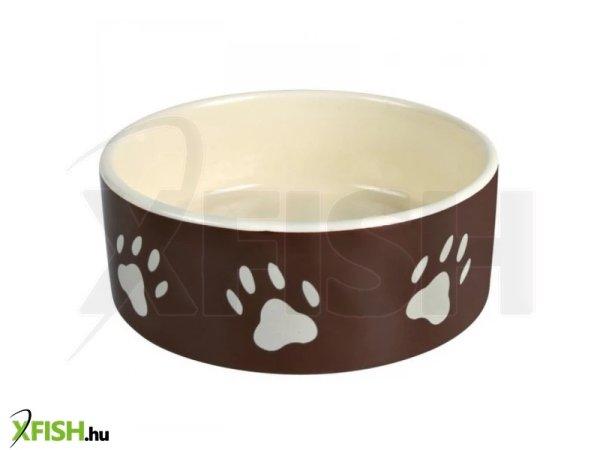 Trixie kerámia tál tappancs mintával 0,3l/12cm barna/krém