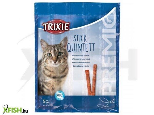 Trixie jutalomfalat premio quadro-stick lazac/pisztráng 5x5gr