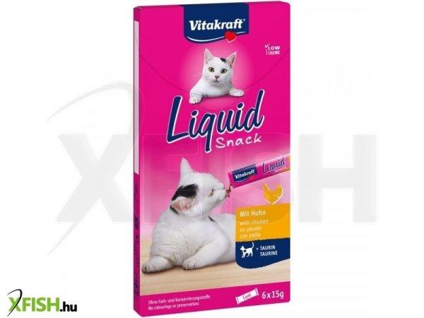 Vitakraft macska folyékony jutalomfalat taurinnal & csirkehússal 6x15g