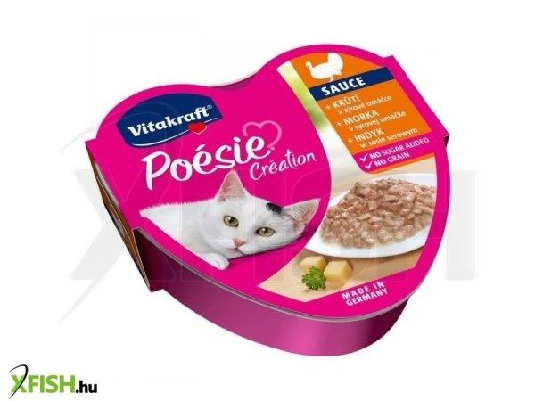 Vitakraft poésie macska alutál pulyka sajtszószban 85g, 15 db/csomag