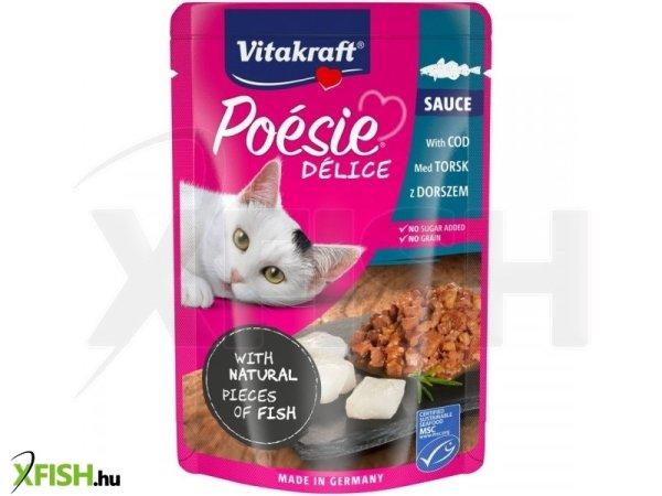 Vitakraft poésie delice macska alutasak tőkehal 85g, 23 db/csomag