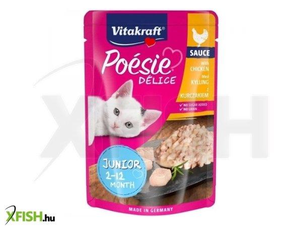 Vitakraft poésie delice junior macska alutasak csirke 85g, 23 db/csomag