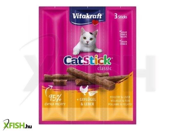 Vitakraft cat stick jutalomfalat mini szárnyas & máj 3x6g