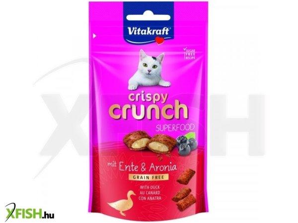 Vitakraft crispy crunch macska jutalomfalat superfood kacsa & feketeberkenye 60g