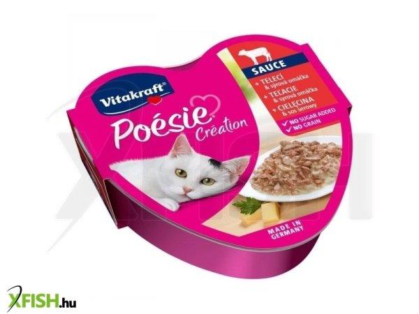 Vitakraft poésie macska alutál borjú sajtszószban 85g, 15 db/csomag