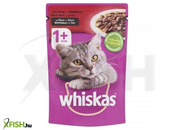 Whiskas alutasak mártásban marhával 85gr, 24 db/csomag