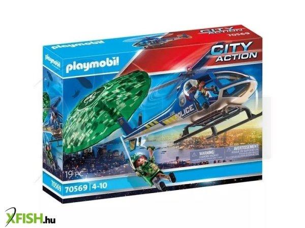 Playmobil: Rendőrségi helikopter - Ejtőernyős-üldözés, 70569