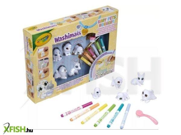 Crayola Washimals: Kimosható kölyökóvoda figuraszett - 5 db-os