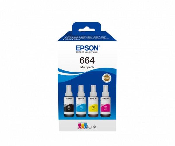 EPSON T6646 4db EREDETI tintatartály multipakk 280ml No.664