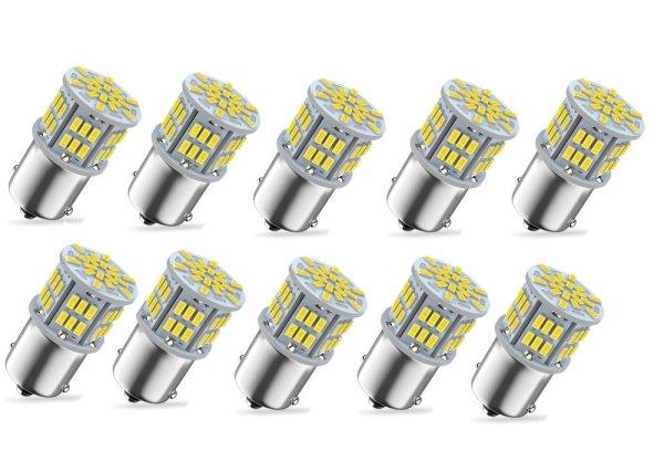 SMD-S25-3054 - 10db-os 21W 1156-54SMD - fehér - 12V